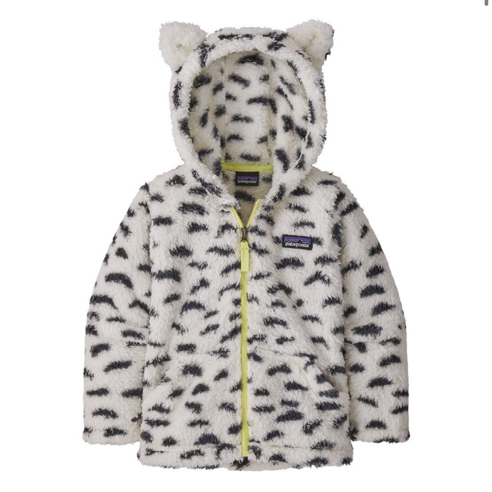 Patagonia Baby Furry Friends Snow Leopard Fleece Hoodie